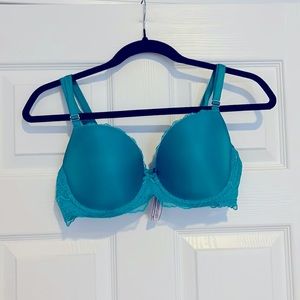 LIKE NEW Victorias Secret Dream Angels Green Lined Demi/Demi Double-Size 36D